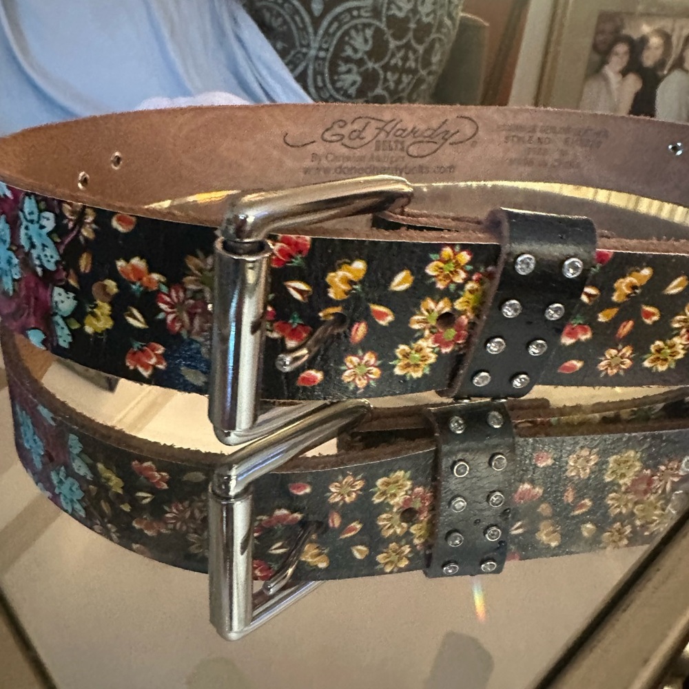 Christian Audigier Ed Hardy Leather Belt